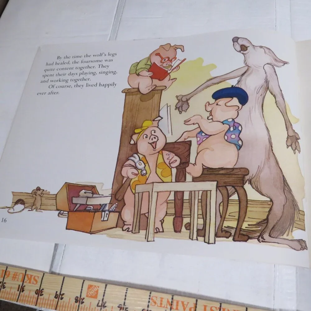 The Three Little Pigs BIG BOOK (almost 2 feet long ) w student story book